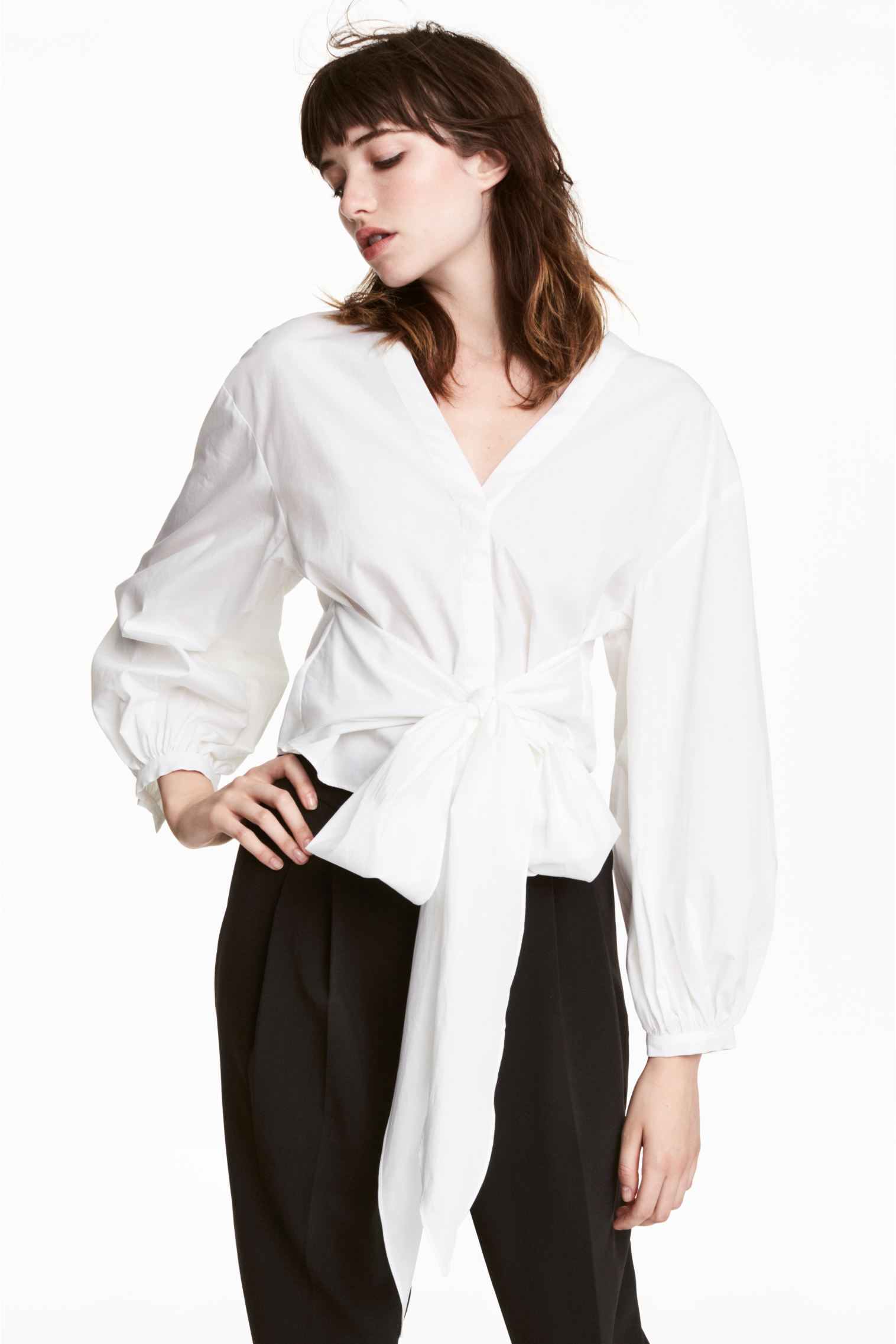 

Блуза H&M 36 Белый 5457156RP12_белый