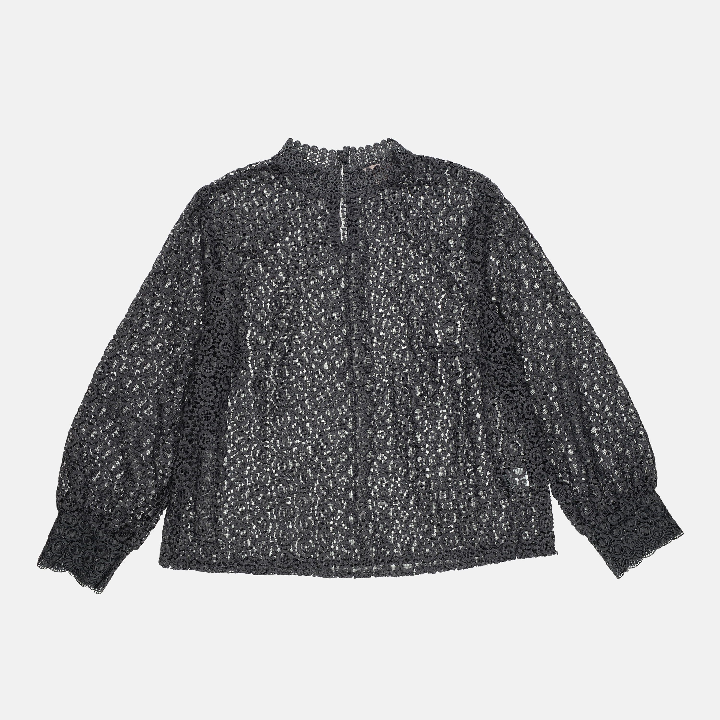 

Блуза кружевная H&M 48 Графитовый 4657745RP21_графитовый