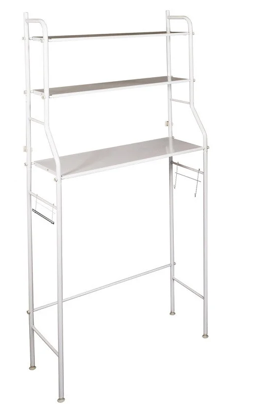 

Полка-стеллаж напольная над унитазом Toilet Rack TW-101 160х47х25см белая