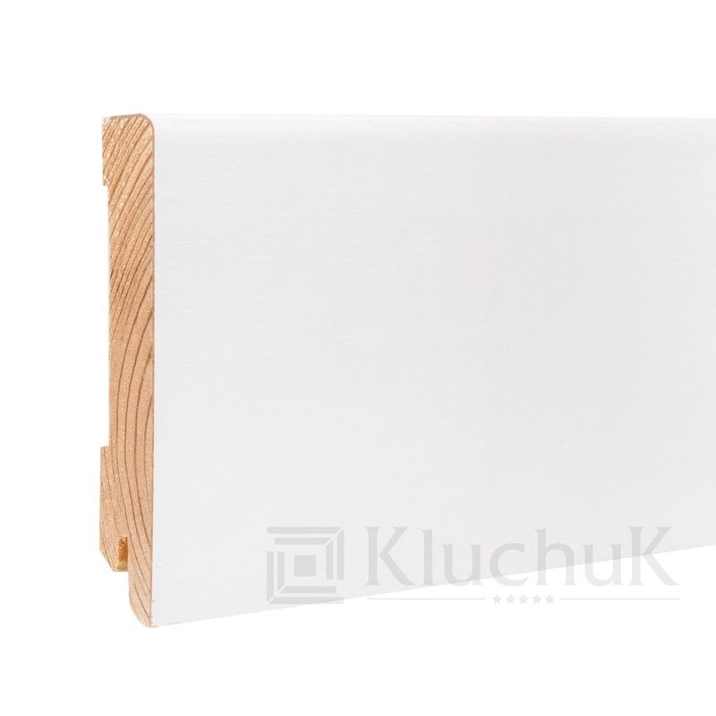 

Плинтус Деревянный Kluchuk White plinth 100х19 Модерн
