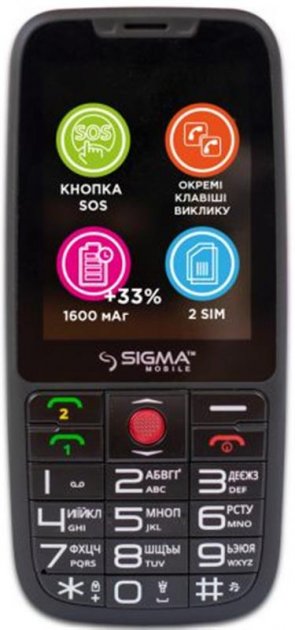 

Мобильный телефон Sigma mobile Comfort 50 Elegance3 DS black