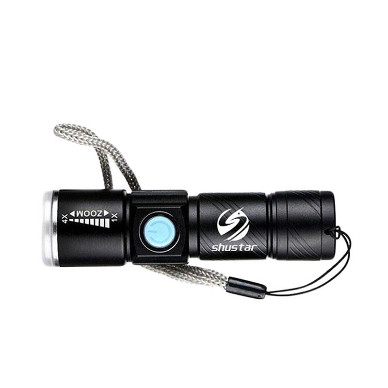 

Ліхтарик Shustar S-007-USB XR-E Q5 800мАг IPX7 600 Lumen Black (796zp)