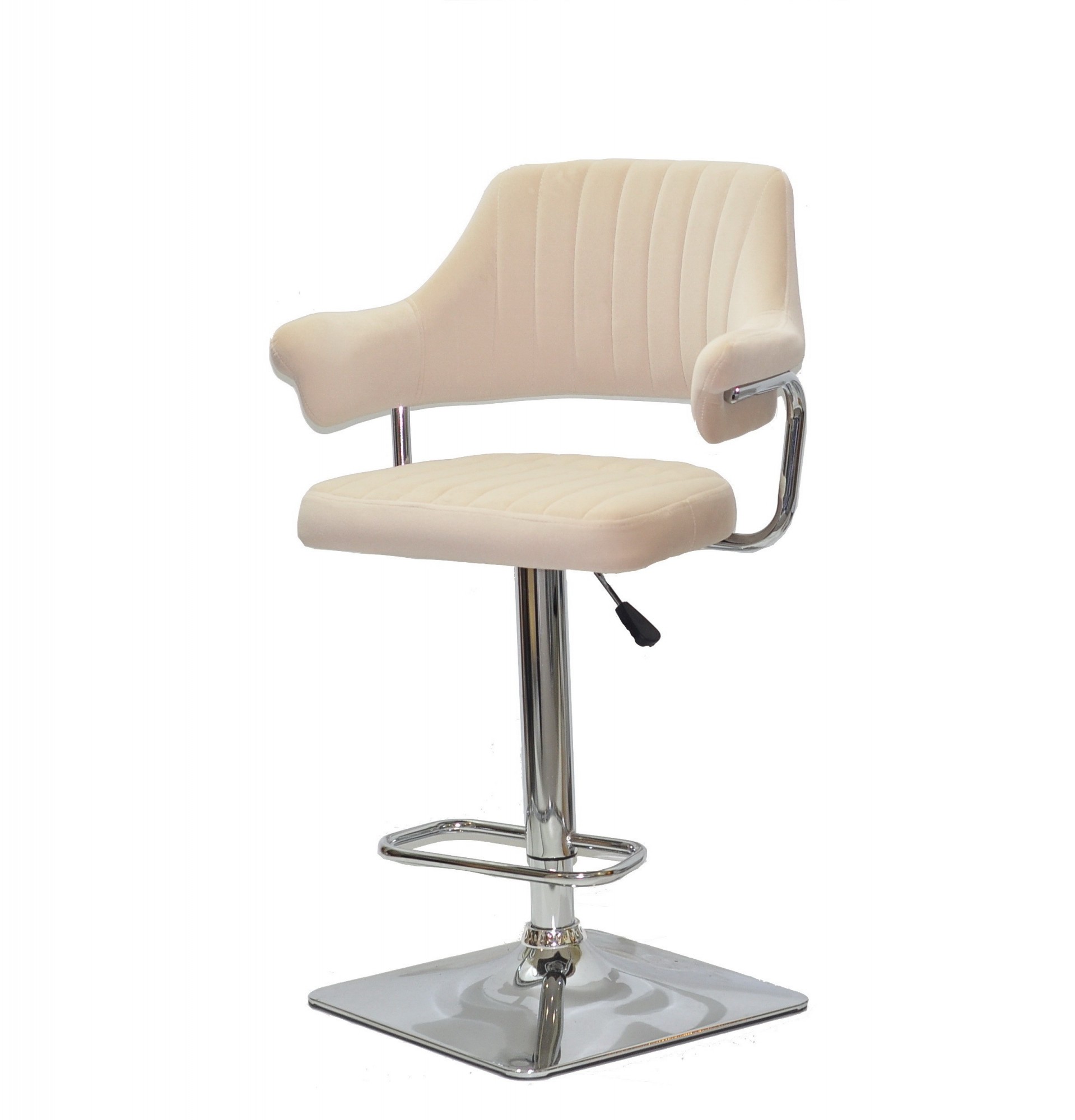 

Барное кресло мягкое на регулируемой хромированной основе Onder Metal JEFF Б-Т бежевый В-1005 BAR 4-CH - BASE