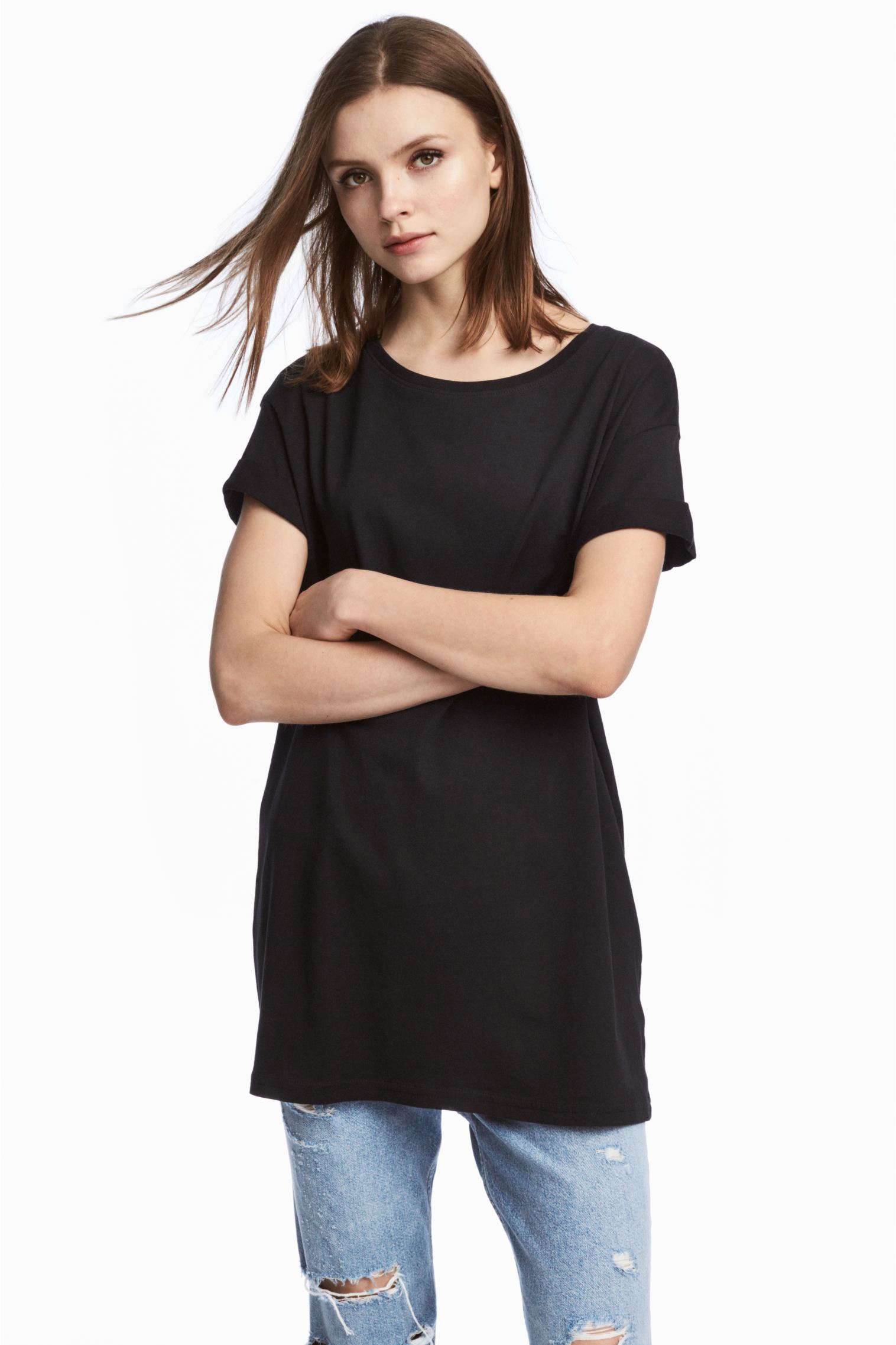 

Футболка H&M S Черный 2406703RP11_черный