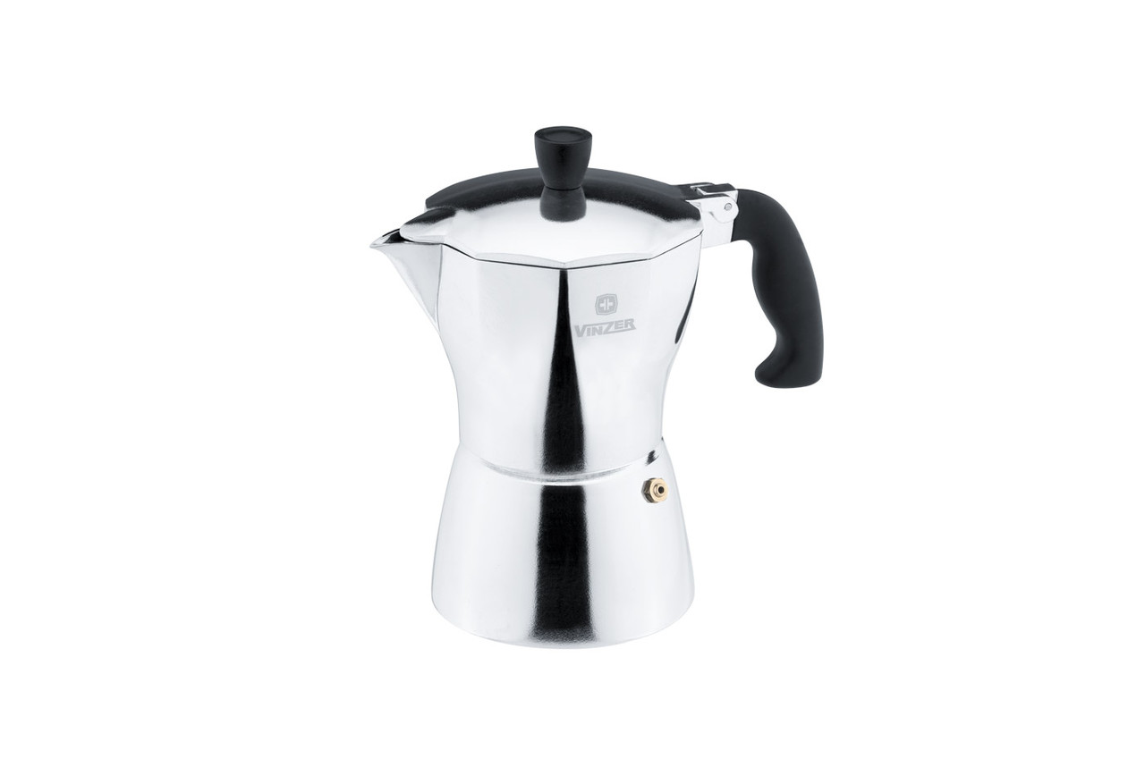

Кофеварка гейзерная Vinzer Moka Aroma 89388 (150мл) (на 3 чашки)