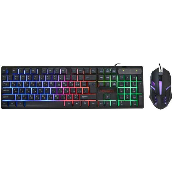 

Комплект для геймера Клавиатура компьютерная проводная HK-6300TZ Big с LED RGB подсветкой + мышь (386986)
