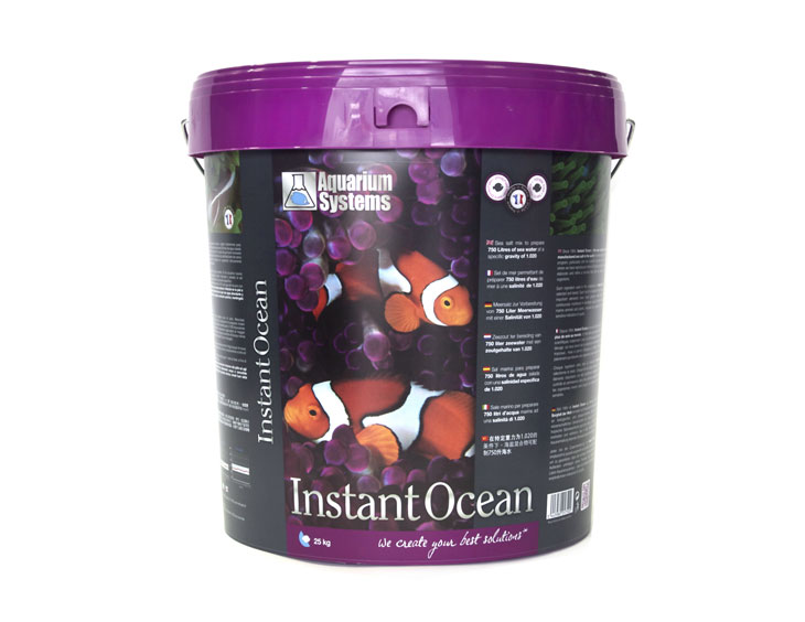 

Соль для морского аквариума Aquarium Systems Instant Ocean 20 кг для 600 л ведро