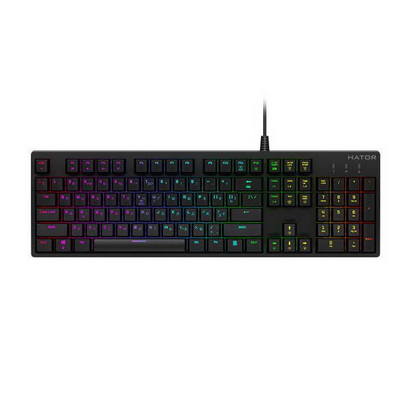 

Клавиатура Hator Rockfall Evo Optical ENG/UKR/RUS (HTK-610) Black USB