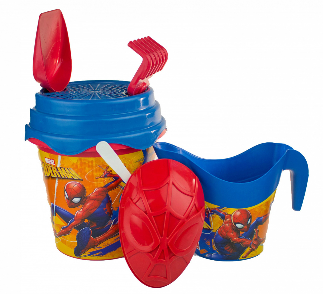 

Набор для песка Mondo Spider-Man с ведерком и аксессуарами (18427)