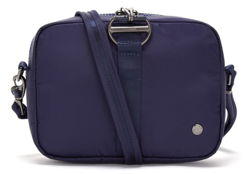 

Женская сумка Pacsafe Citysafe CX square crossbody 5 степеней защиты темно-синяя