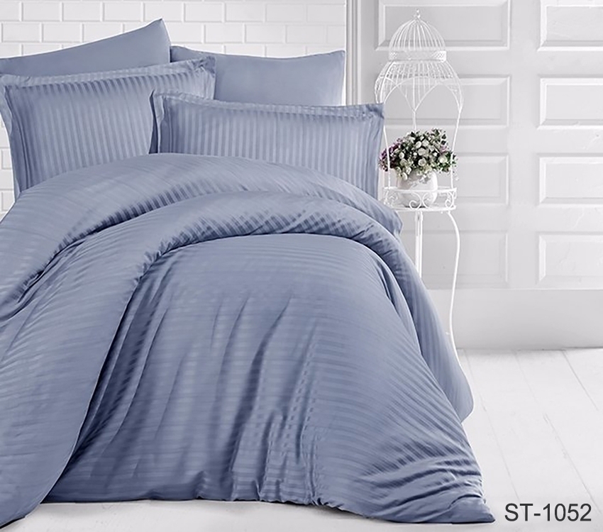 

Комплект постельного белья ТМ TAG страйп-сатин 100% хлопок King Size LUXURY ST-1052