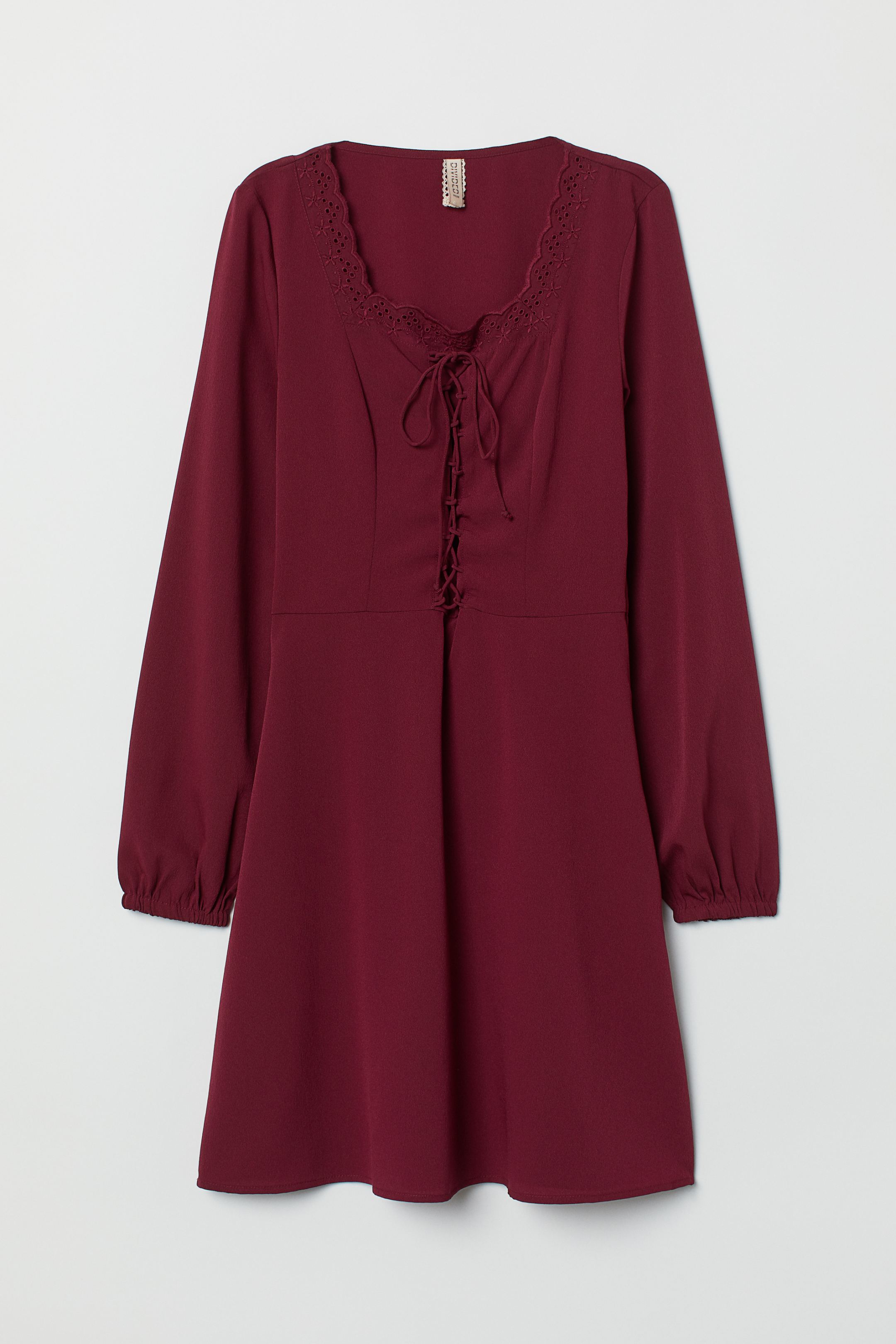

Платье H&M 36 Бордовый 7150029RP6_бордовый