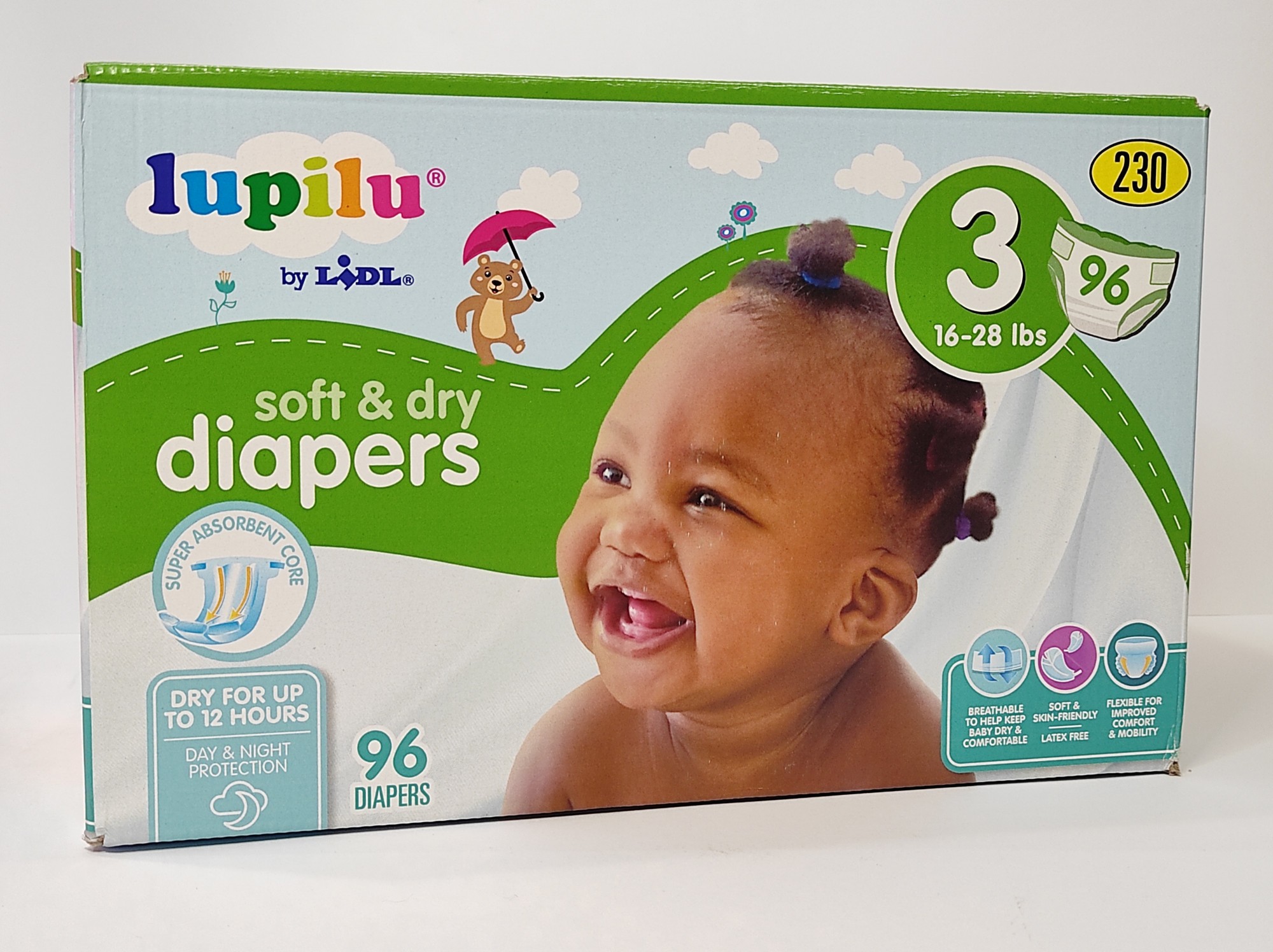 

Підгузки Lupilu soft & dry розмір 3. Вага 7-12 кг. 96 шт.
