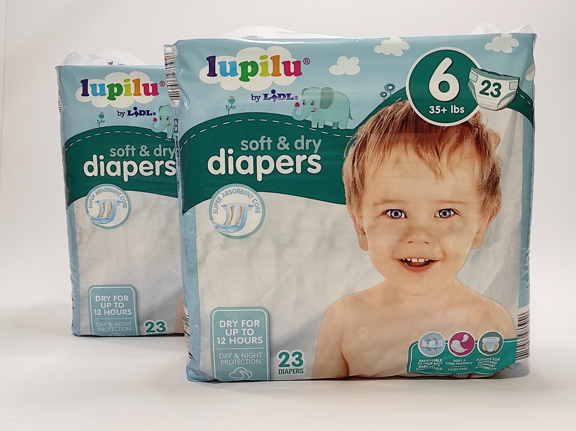 

Підгузки Lupilu soft & dry розмір 6. Вага 15+ кг. 46 шт.