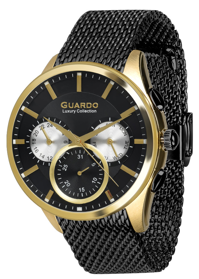 

Часы Guardo S02037(m) GBB браслетV кварц.
