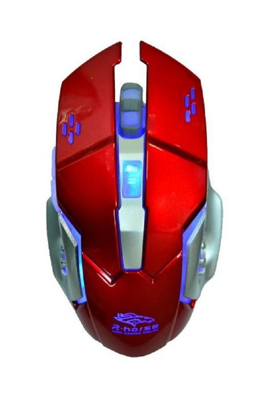 

Мышь компьютерная проводная FC-1920 красная (игровая, 1000-3200dpi, Laser, тканевый шнур)
