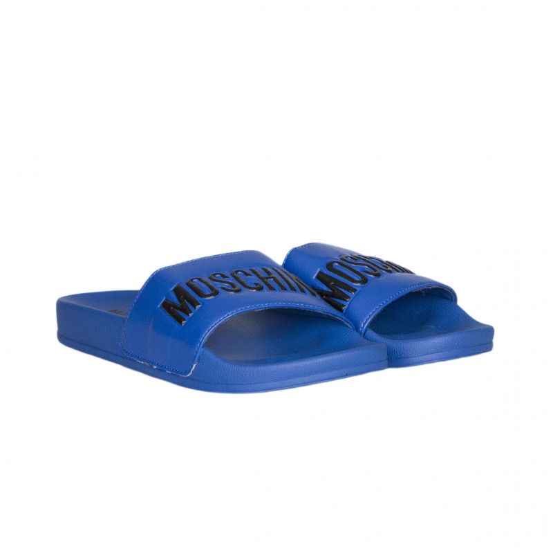 

Шлепанцы с логотипом Moschino 32 Электрик 26207/9102