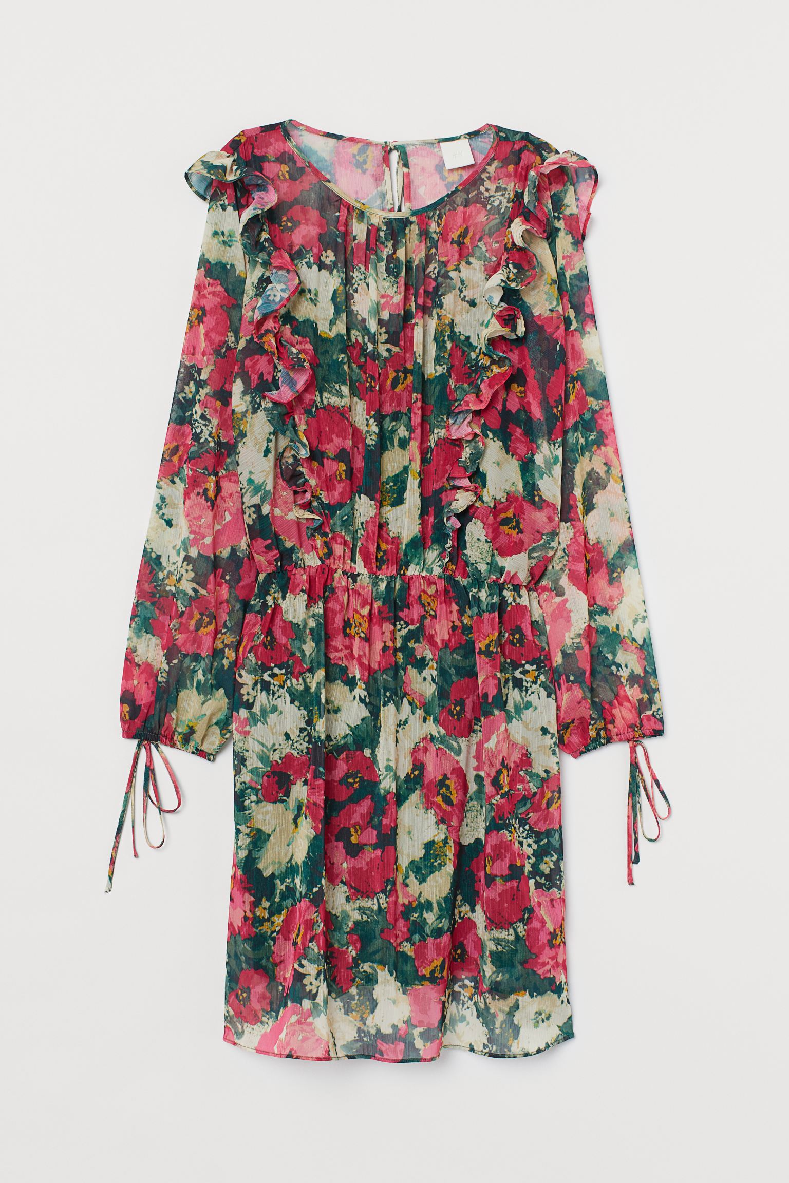 

Платье H&M M комбинированный цветы 8309530RP21_комбинированный цветы