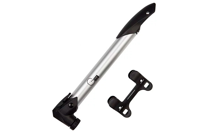 

Мининасос Green Cycle GPM-219 алюминиевый, presta+schrader, 120psi, серебро