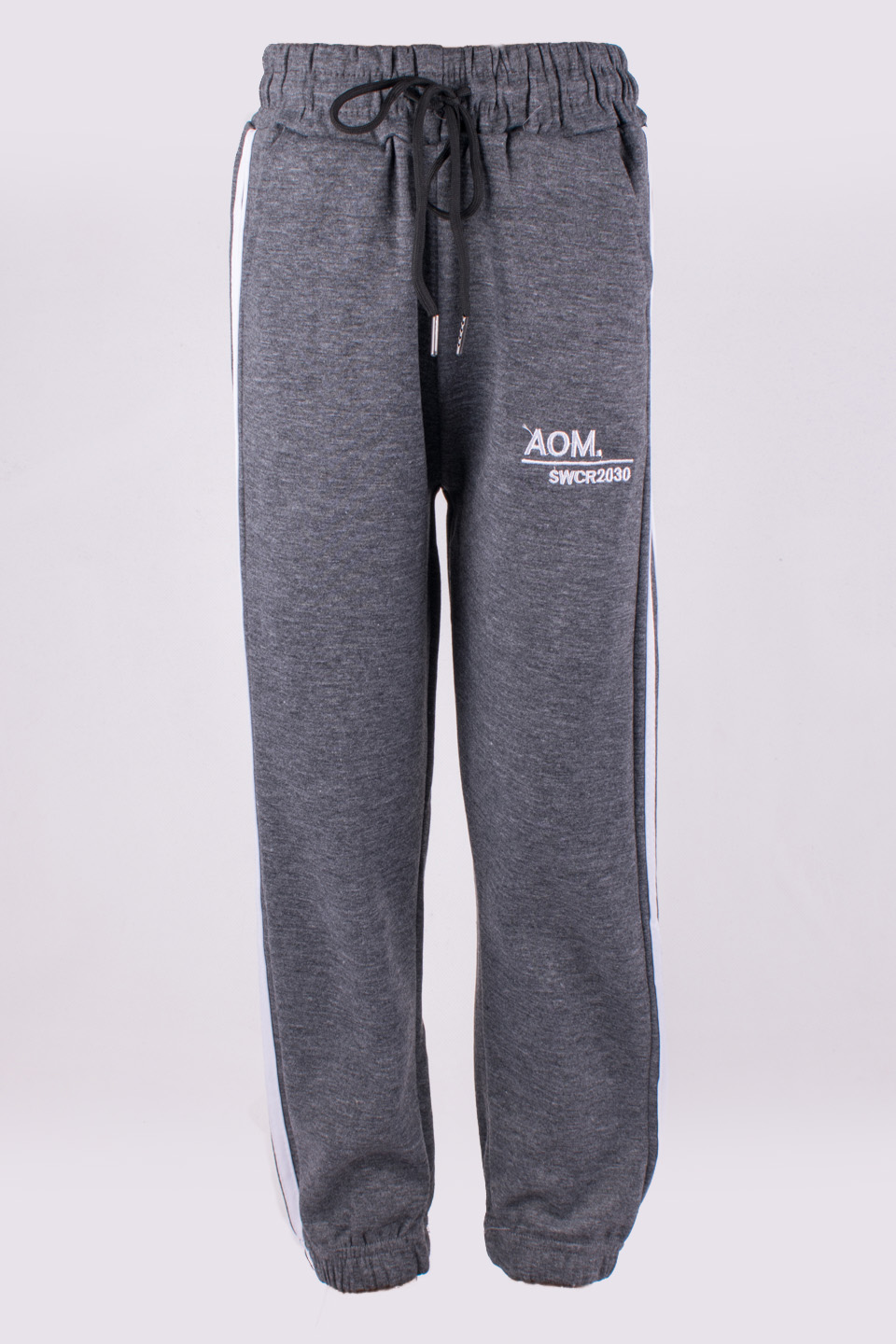 

Штаны детские спортивные с лампасами на шнурке Золото A456-3-2. L. Рост 116-122