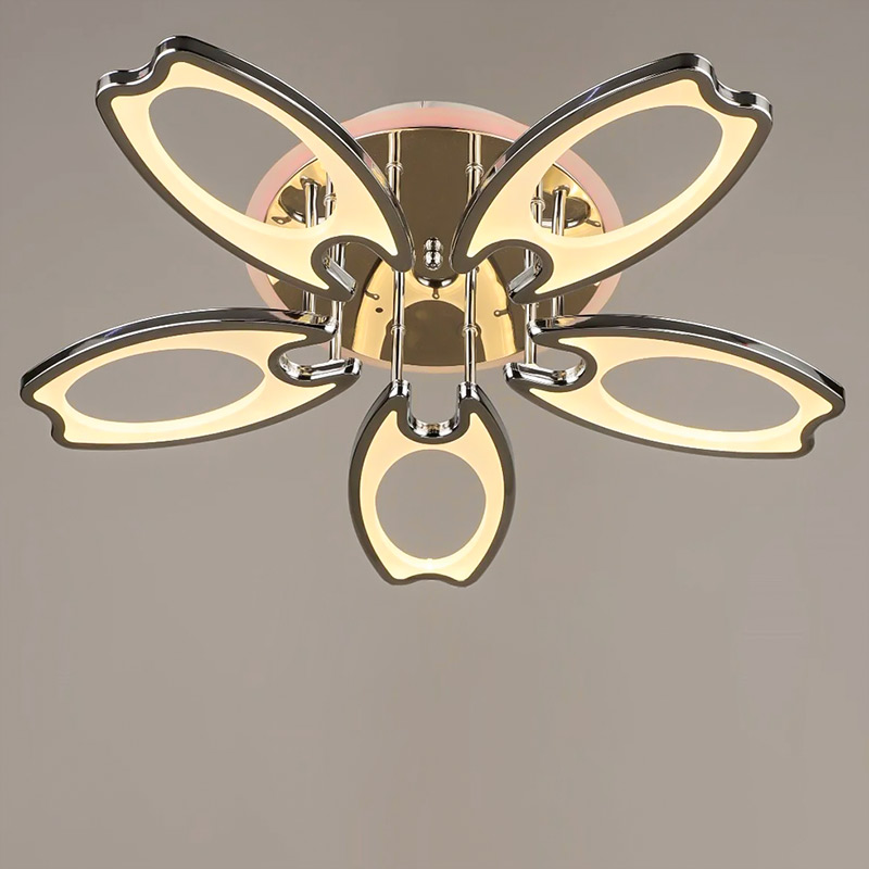 

Люстра стельова LED з RGB підсвічуванням Light House SRS-16356/5 146W хром