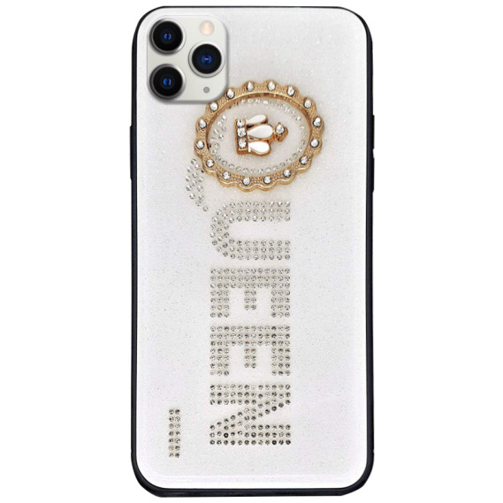 

TPU+Glass чехол TYBOMB Queen для Apple iPhone 11 Pro Max (6.5") (Белый)