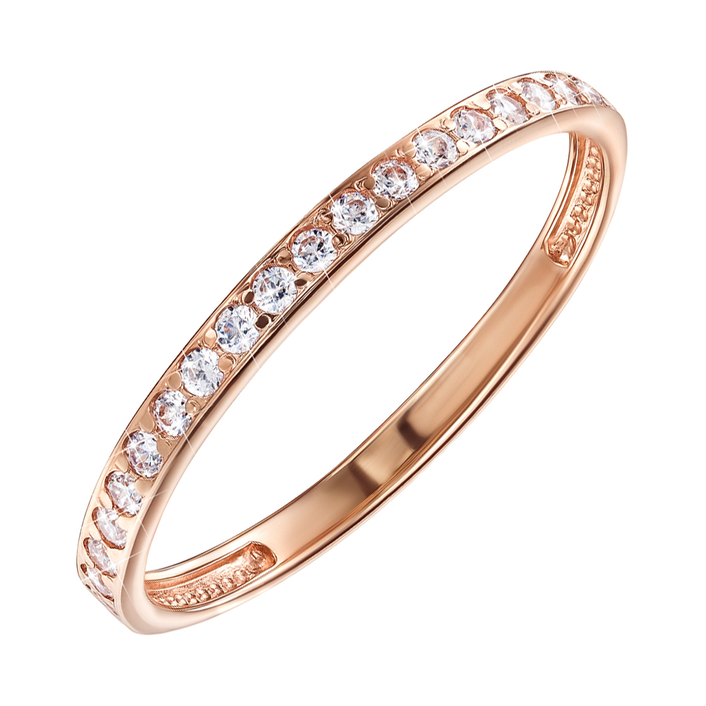 

Кольцо из красного золота с фианитом S Zirconia 000138367 17.5 размера