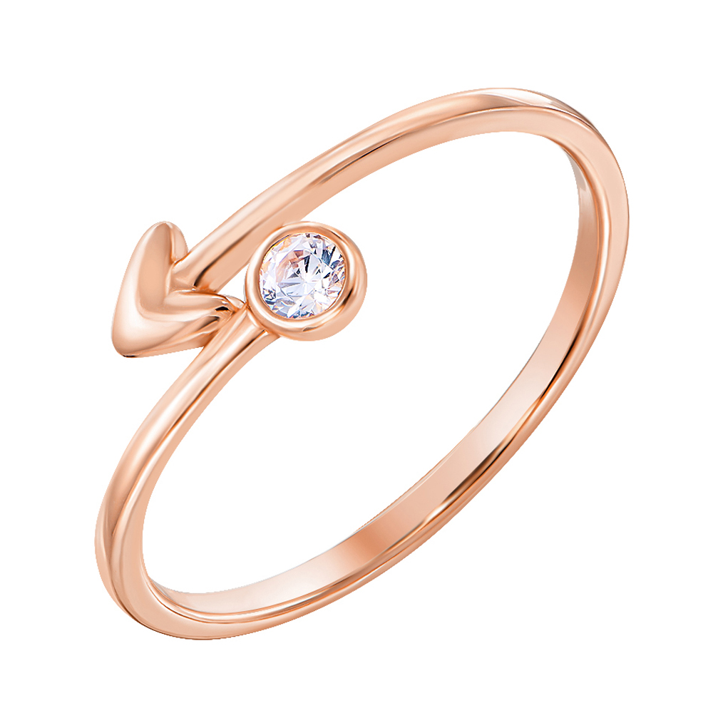 

Кольцо из красного золота с фианитом S Zirconia 000132208 17 размера