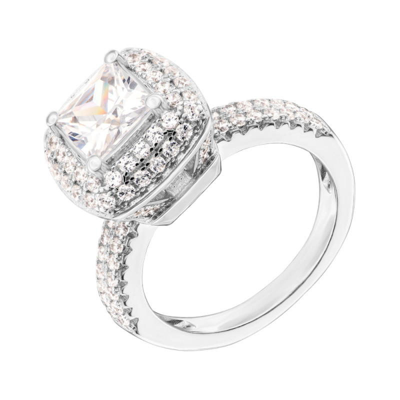

Серебряное кольцо с фианитами 000134287 17.5 размера