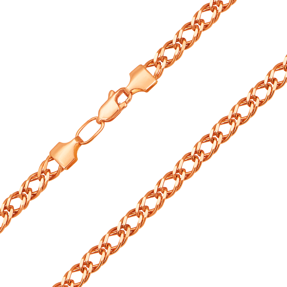 

Цепь из красного золота в плетении двойной ромб 000137217 60 размера