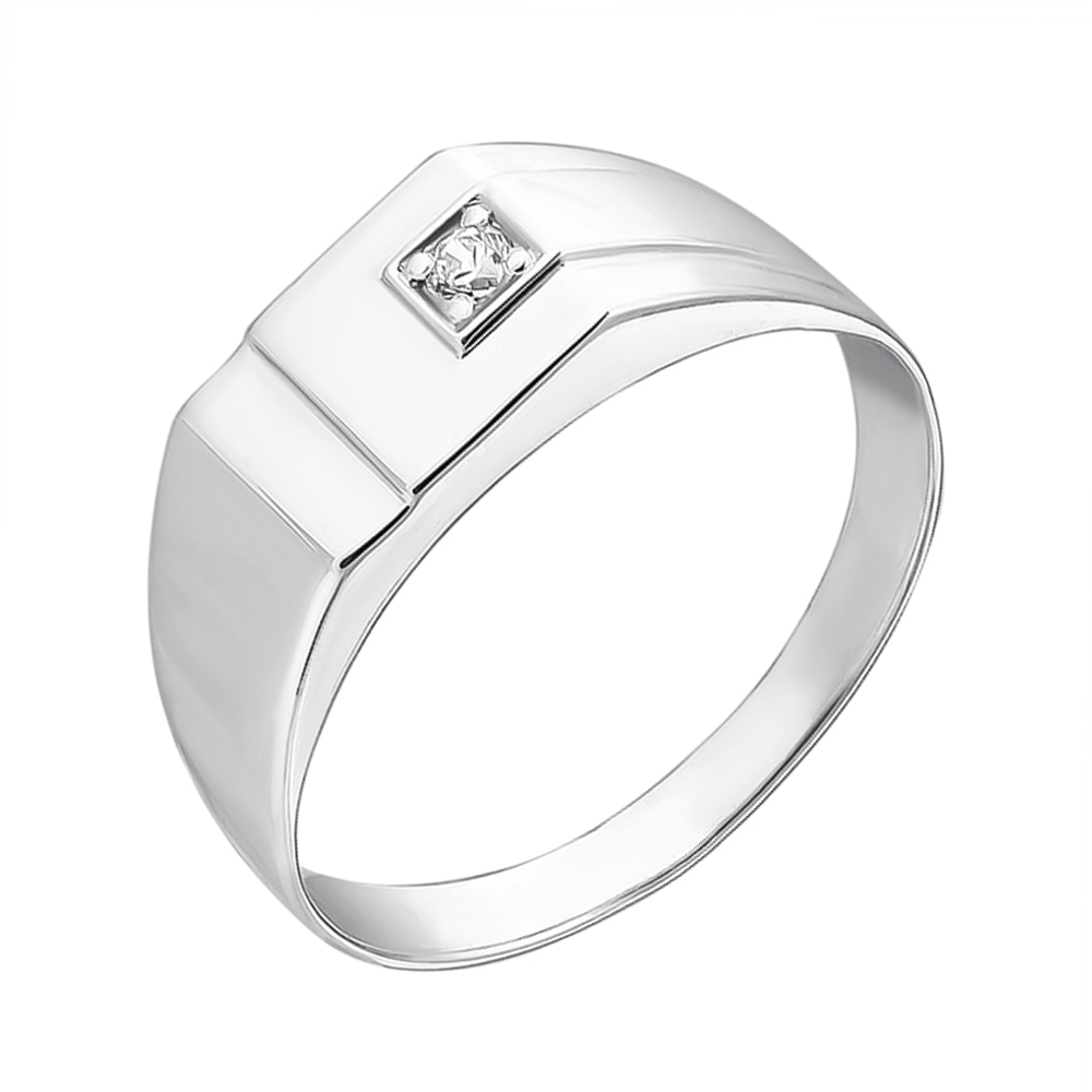 

Серебряный перстень-печатка с фианитом 000126569 20.5 размера