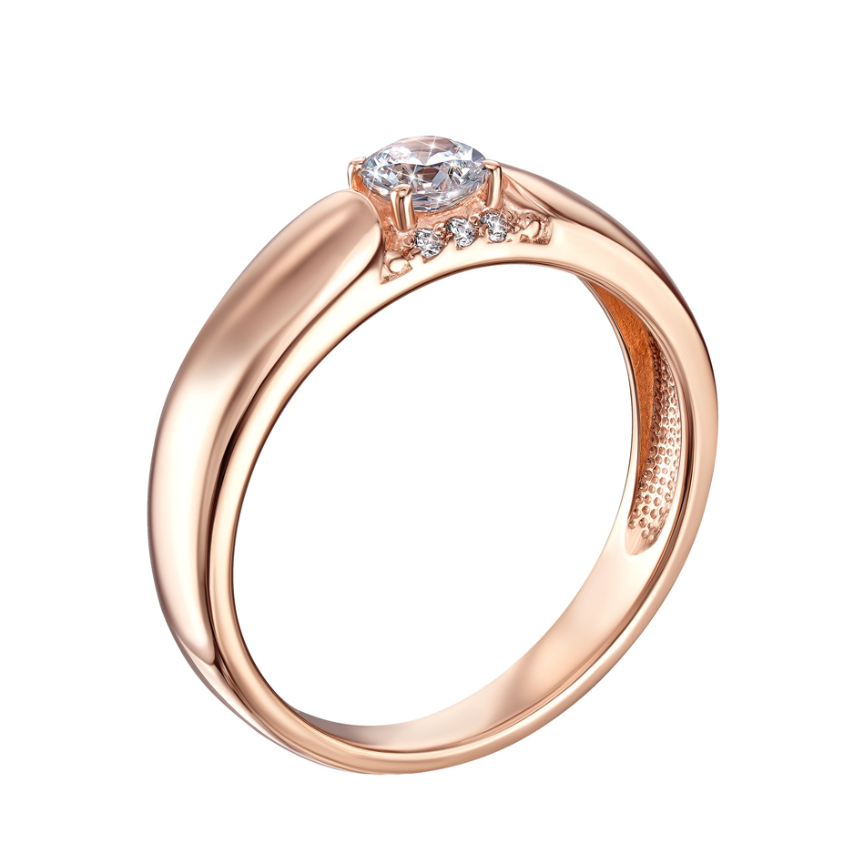

Кольцо из красного золота с фианитами S Zirconia 000136100 17.5 размера