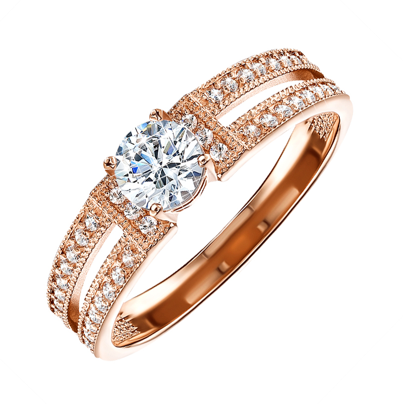 

Кольцо в красном золоте Валенсия с фианитом S Zirconia 000128079 18.5 размера