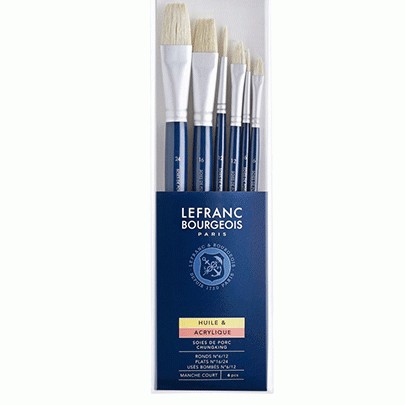 

Набор кистей щетина Lefranc Fine Hog Bristle Brushes Set 6шт