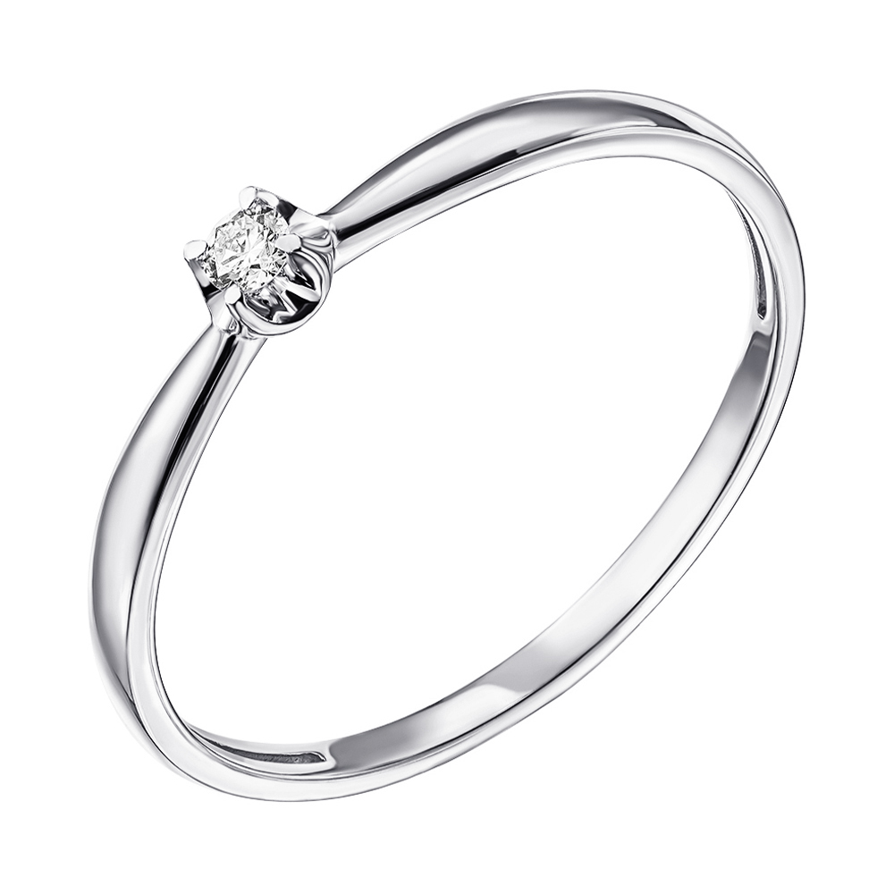 

Кольцо из белого золота с бриллиантом 000139222 17 размера