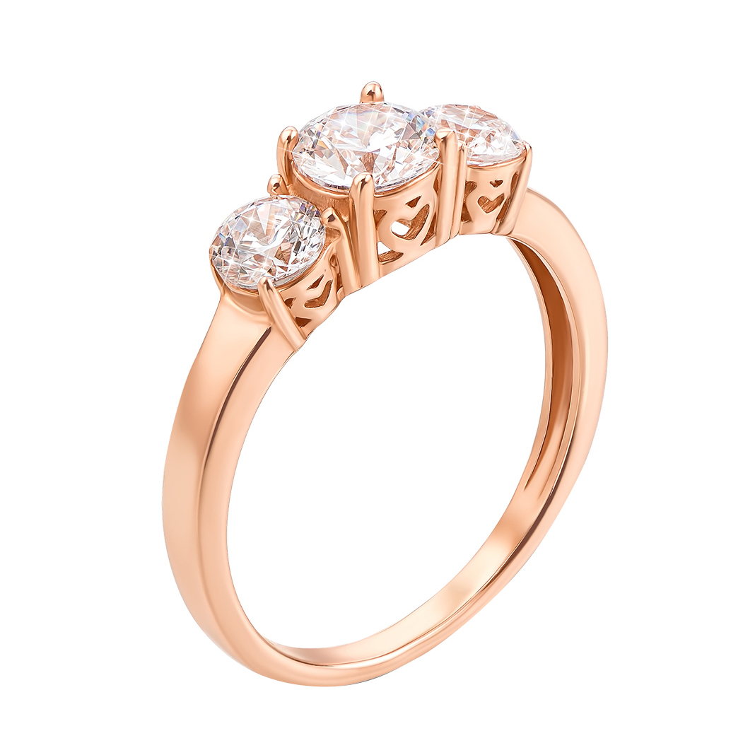 

Кольцо в красном золоте Рианна с фианитами S Zirconia 000128111 17 размера