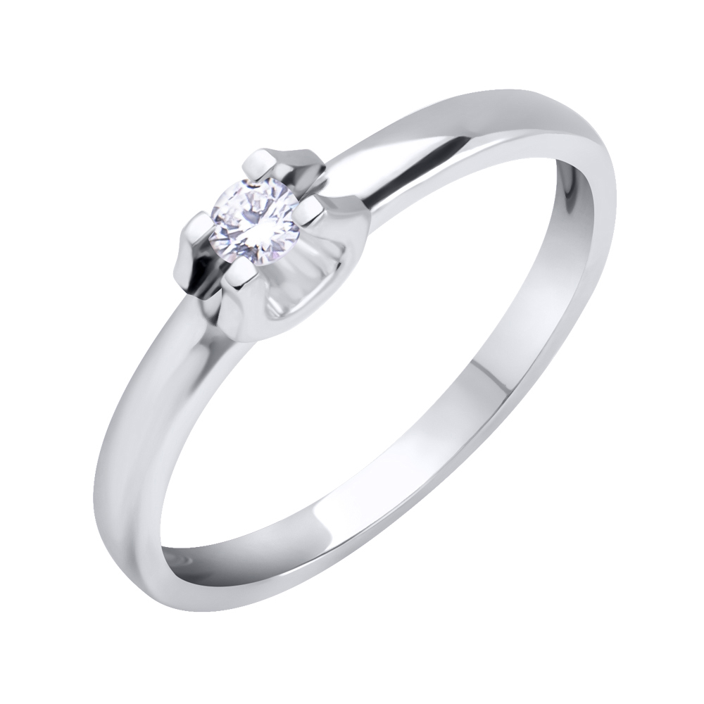 

Кольцо в белом золоте с бриллиантом 000117603 17 размера