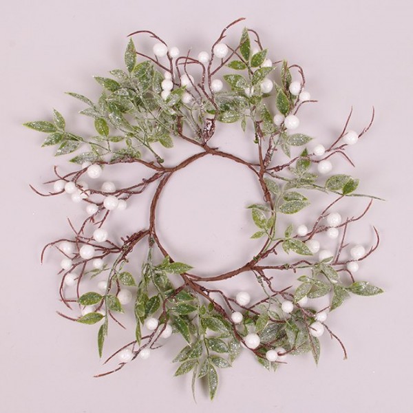 

Веночек Новогодний с белыми ягодками 35 см. Flora 75859 (NAT07842)