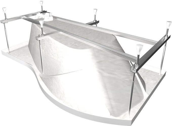 

Каркас для ванны Triton Мишель 170 правая оцинкованный