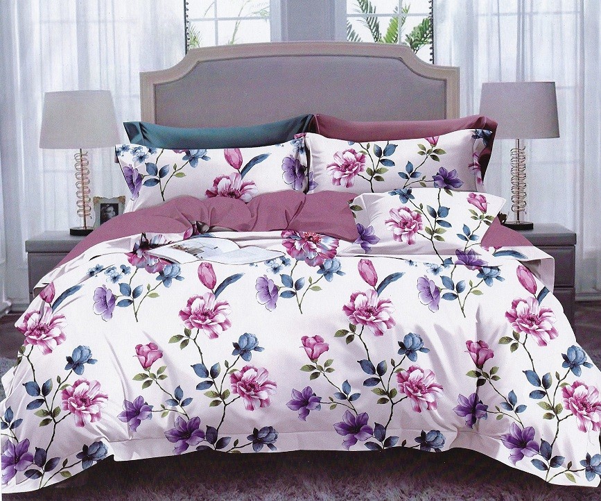 

Комплект постільної білизни Шем Royal satin 180Х220 різнокольоровий 17