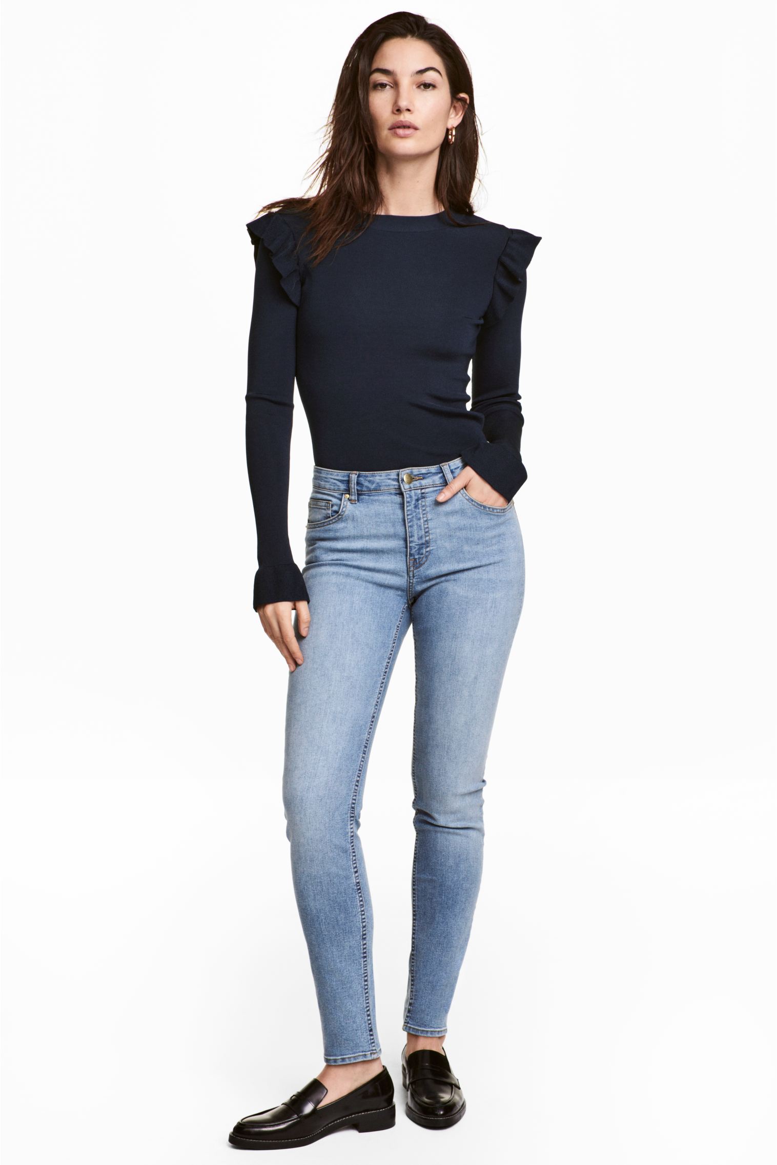 

Джинсы H&M 36 Голубой 4344295RP2_голубой