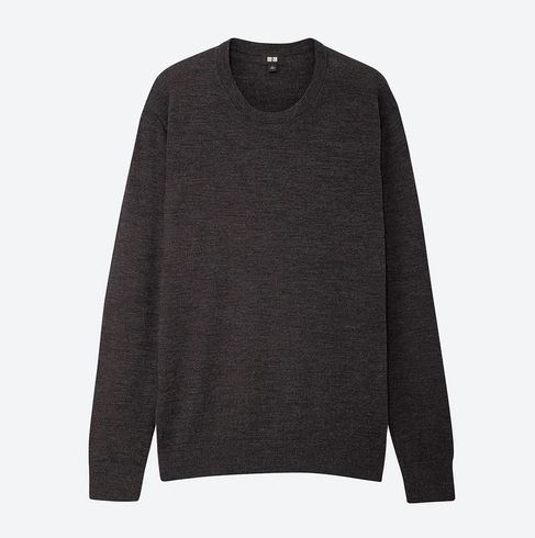 

Свитер Uniqlo из мериносовой шерсти XS графитовый