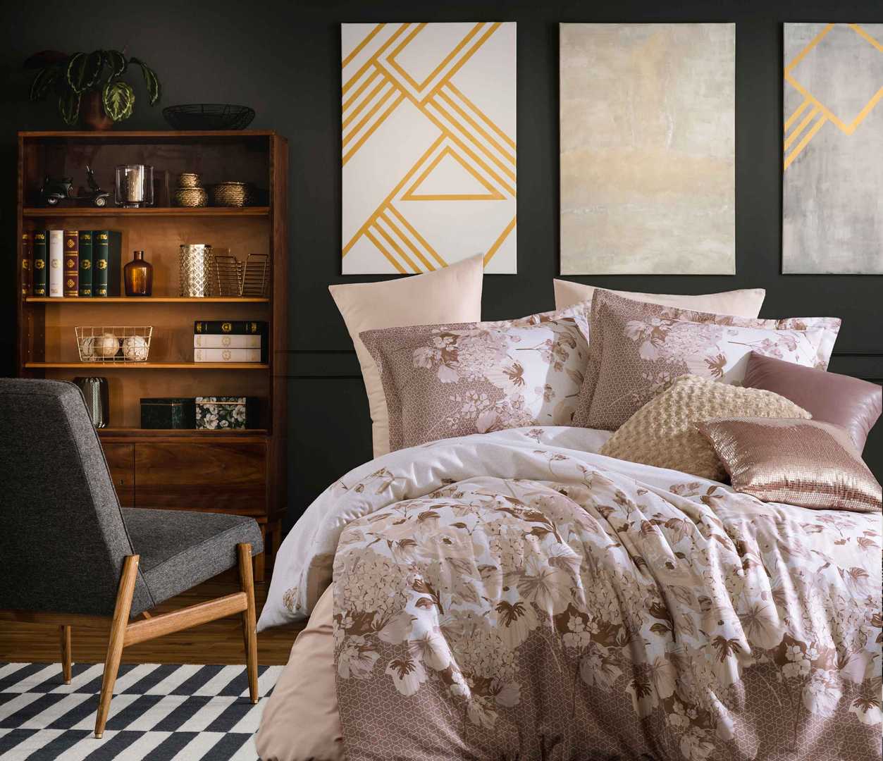 

Постільна білизна Istanbul 200x220 Satin з візерунком Gardenia-Kahve (ist 31006)