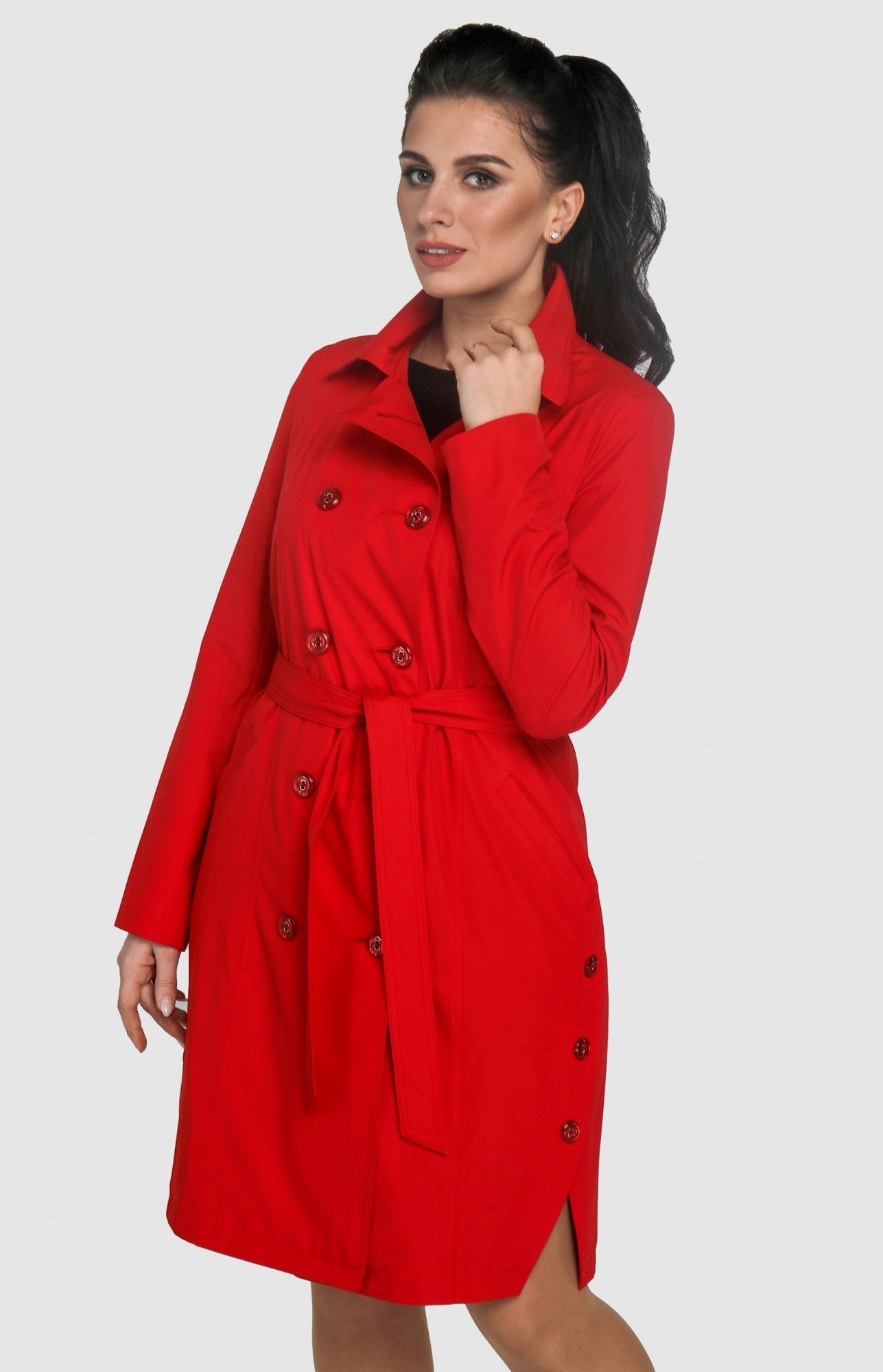 

Плащ Exclusive moda М-166  Красный, Плащ Exclusive moda М-166 52 Красный