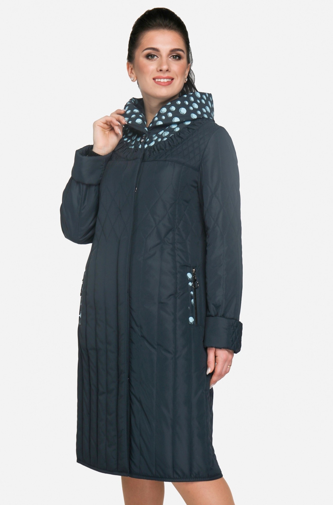 

Плащ Exclusive moda М-190  Сине-зеленый, Плащ Exclusive moda М-190 62 Сине-зеленый