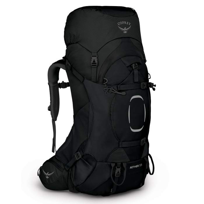 

Рюкзак Osprey Aether 55 Black (чорний), S/M