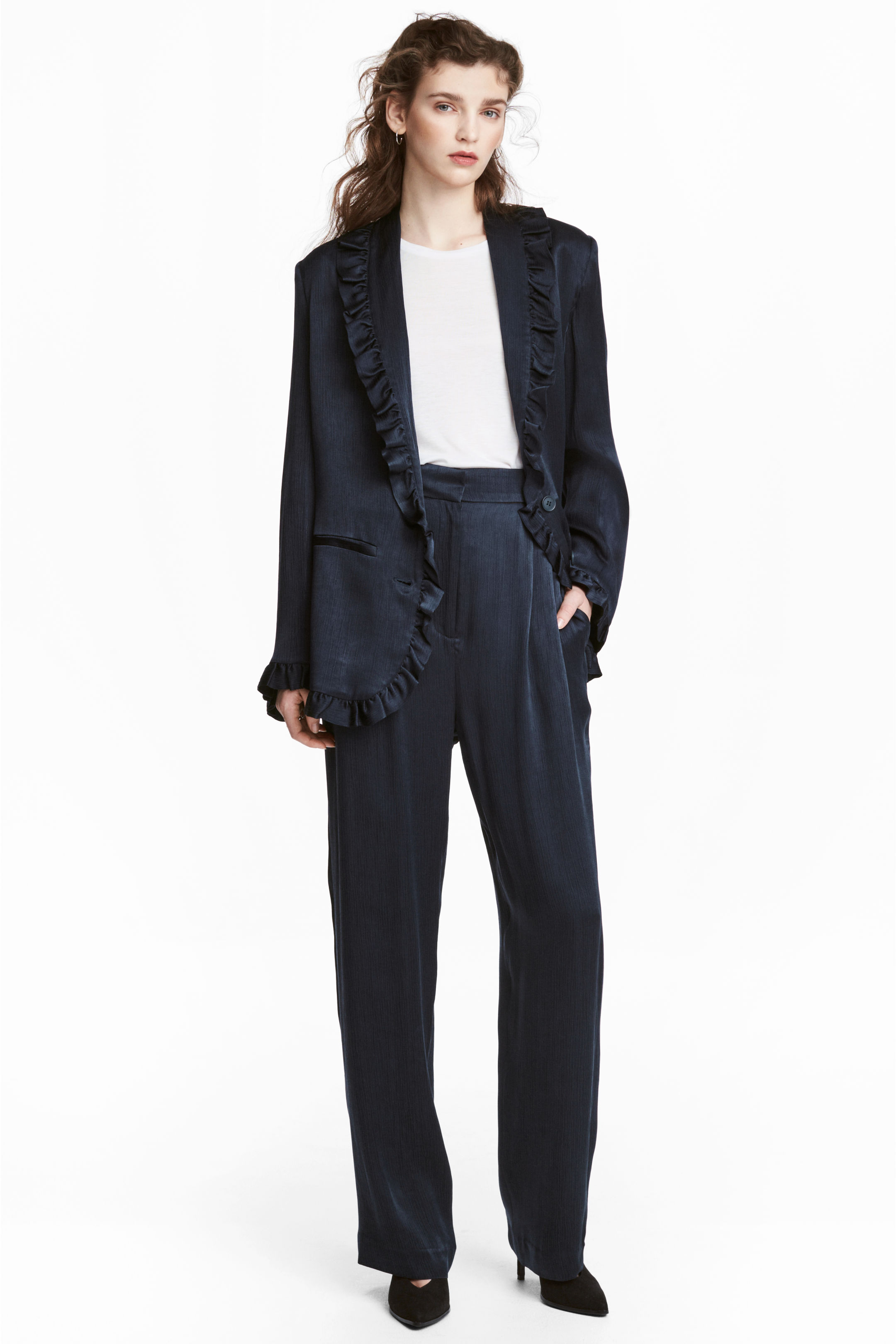 

Брюки H&M 36 Темно-синий 12-5066035_темно-синий