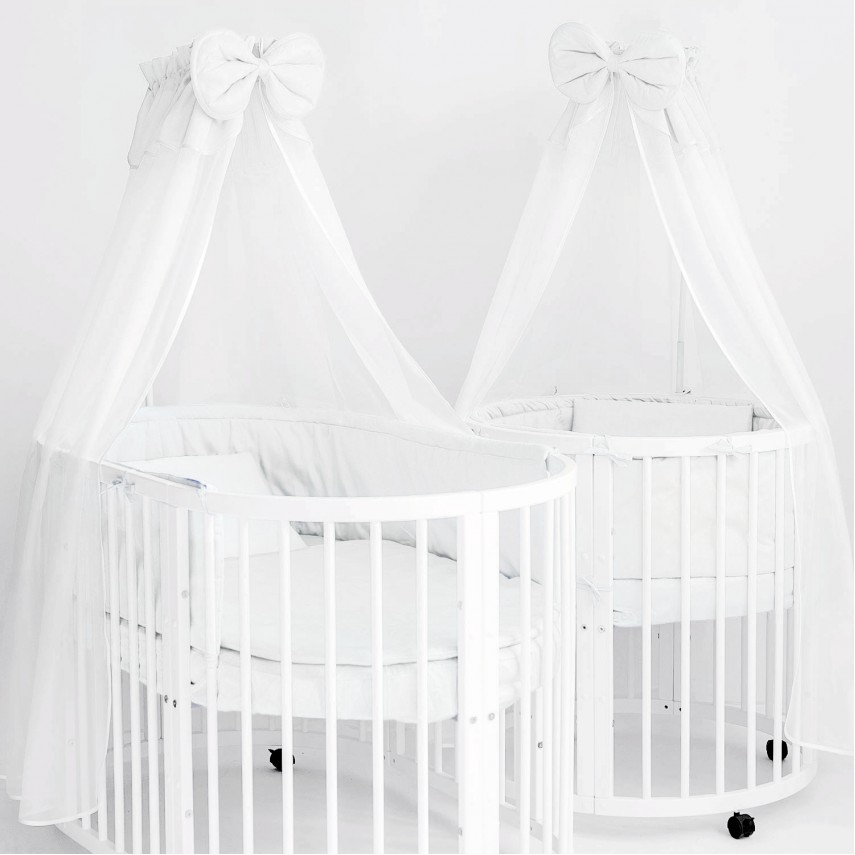 

Классический постельный набор BabyKomfort 2в1 Польский хлопок однотонный белый
