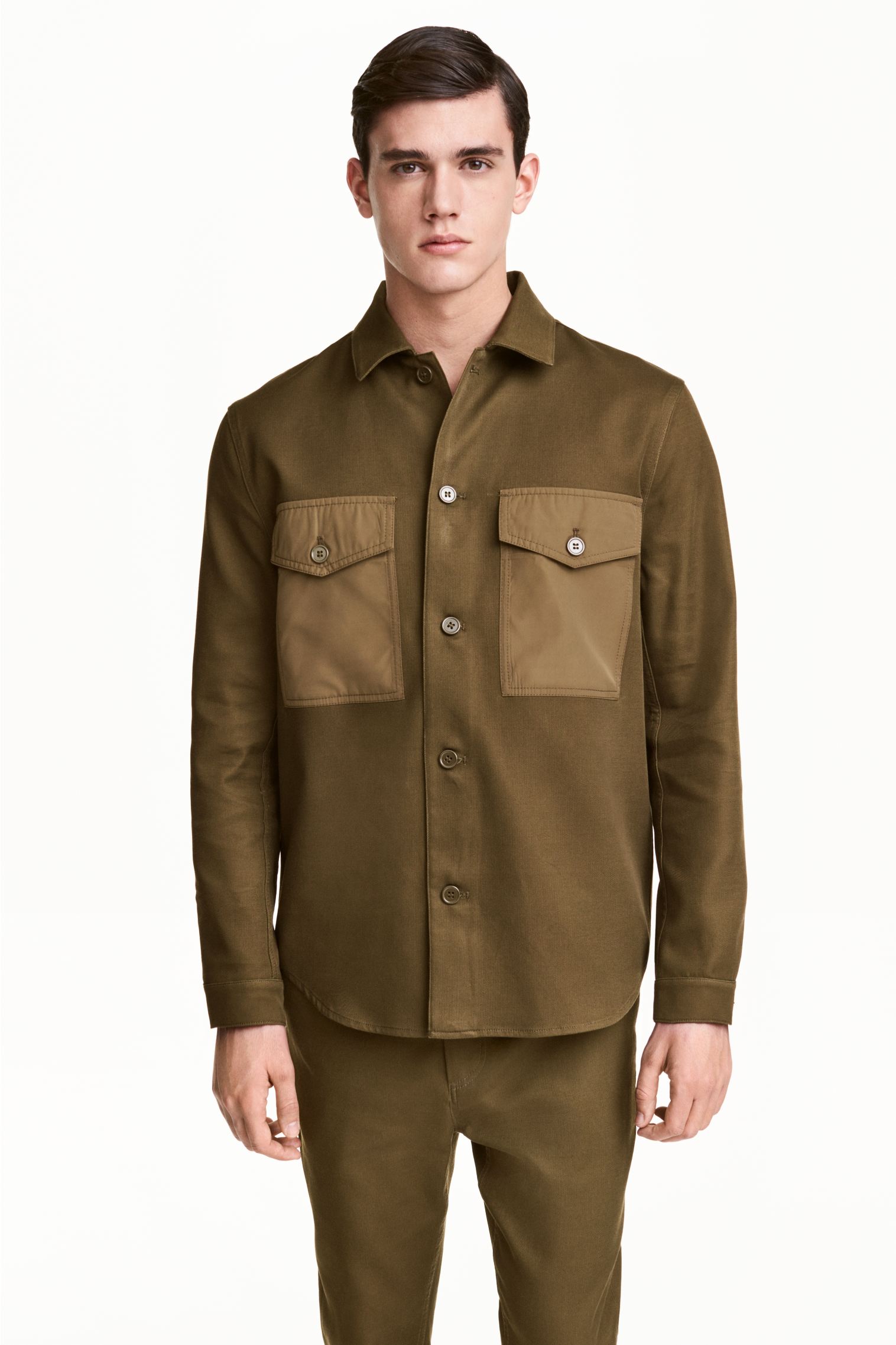 

Рубашка H&M 44 Хаки PS4512875RP4_хаки