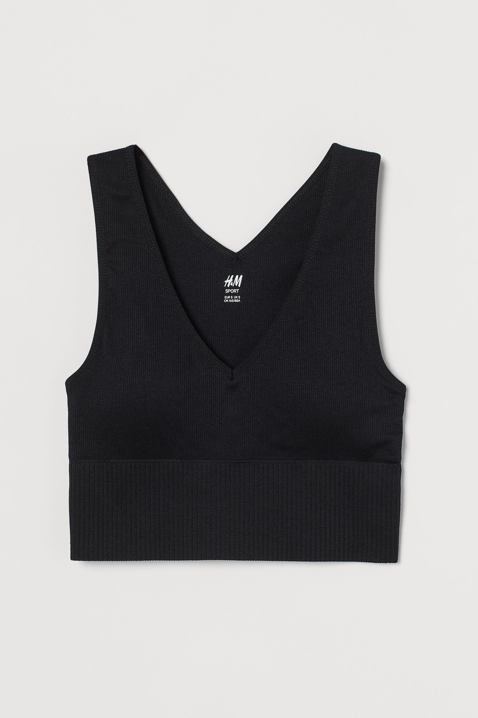 

Топ спортивный H&M SPORT M Черный 9164252dm_Черный